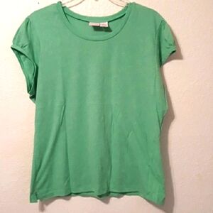 Xhilaration Green Cap‎ Sleeve Tee XXL